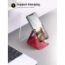 Lamicall Cell Phone Stand, Desk Phone Holder Cradle, Compatible with Phone 12 Mini 11 Pro Xs Max XR X 8 7 6 Plus SE, All Smartphones Charging Dock, Office Desktop Accessories - Silver