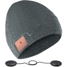 ZRUHIG Bluetooth Beanie,Stereo Knit Music Hat with Bluetooth V5.0 Wireless Hats Headphone Upgraded Unisex Knit Bluetooth Beanie Suitable for Outdoor Sports,Gift